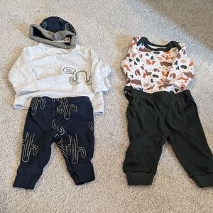 0-3 complete outfits